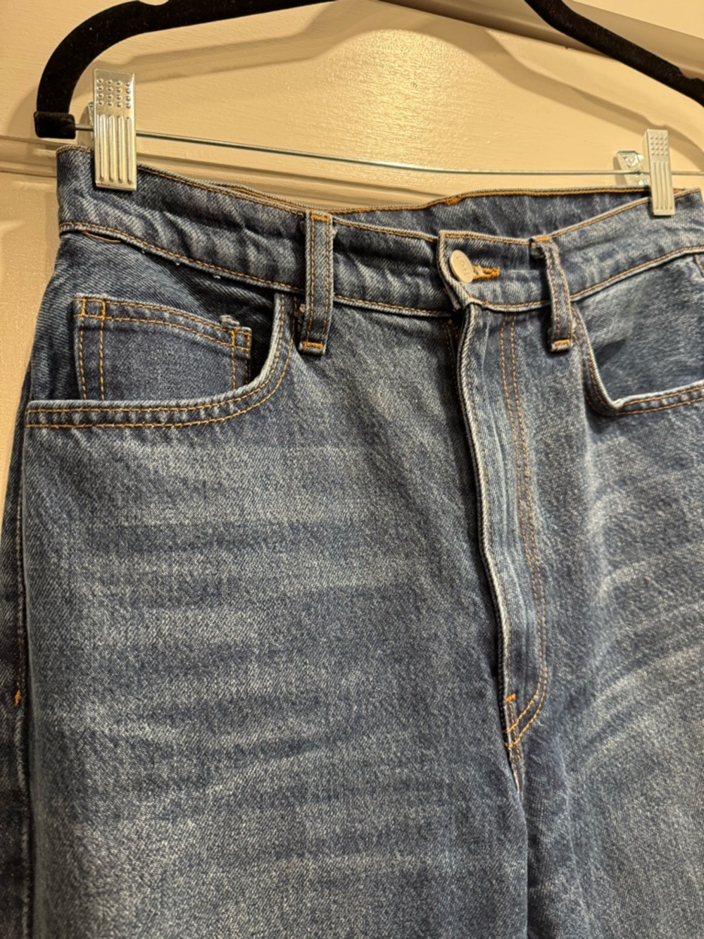 Reformation High Rise Straight Leg Stovepipe Jean 27 Classic Clean Girl Designer - Picture 2 of 9
